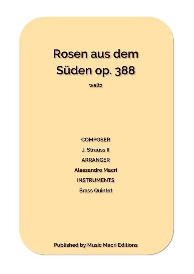  Rosen aus dem Süden op. 388 waltz(Kobo/電子書)