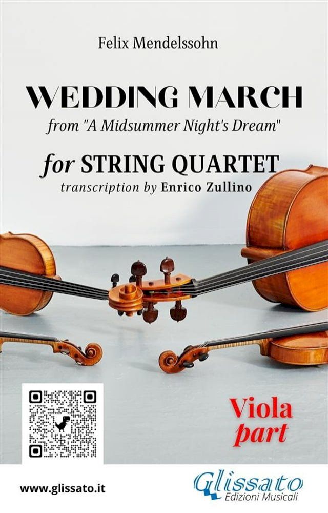  Viola part of "Wedding March" by Mendelssohn for String Quartet(Kobo/電子書)