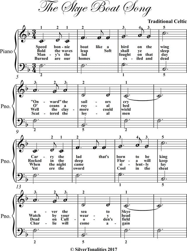  The Skye Boat Song Easiest Piano Sheet Music(Kobo/電子書)