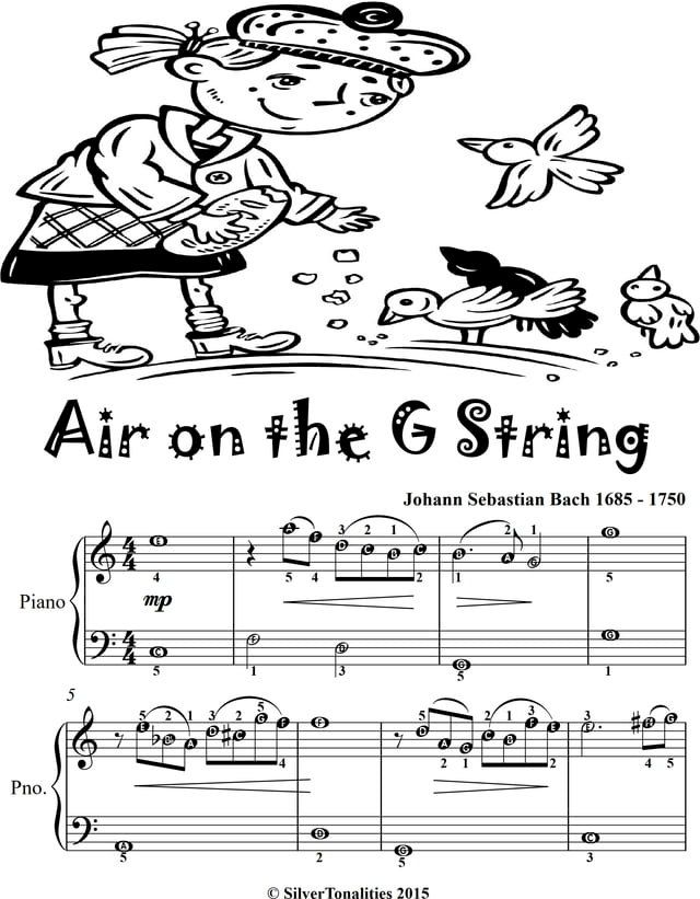  Air on the G String Easiest Piano Sheet Music Tadpole Edition(Kobo/電子書)