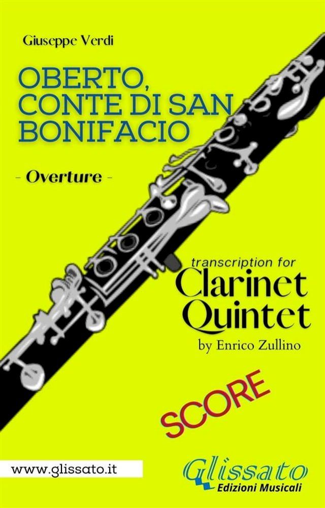  Clarinet Quintet score "Oberto, Conte di San Bonifacio"(Kobo/電子書)