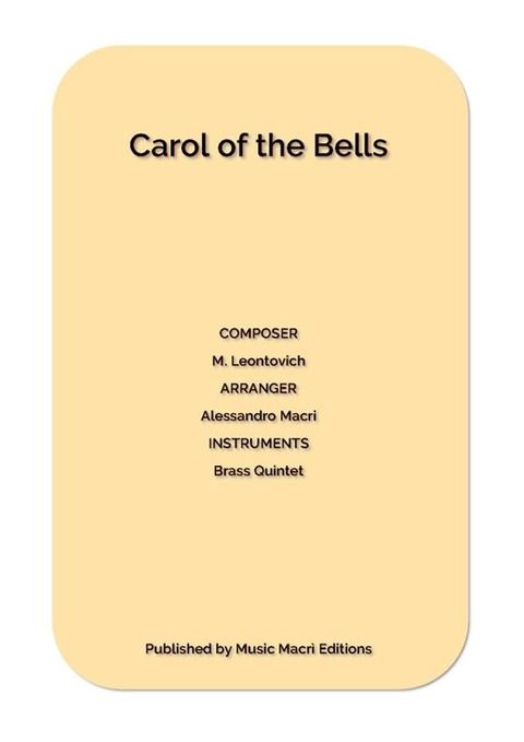 Carol of the Bells by M. Leontovich(Kobo/電子書)