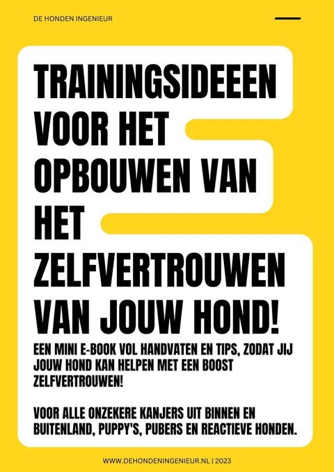 Geef jouw hond een zelfvertrouwen boost!