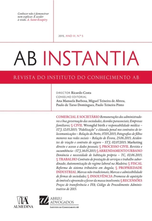  AB Instantia - 2015, Ano III, n.º 5, Anual(Kobo/電子書)