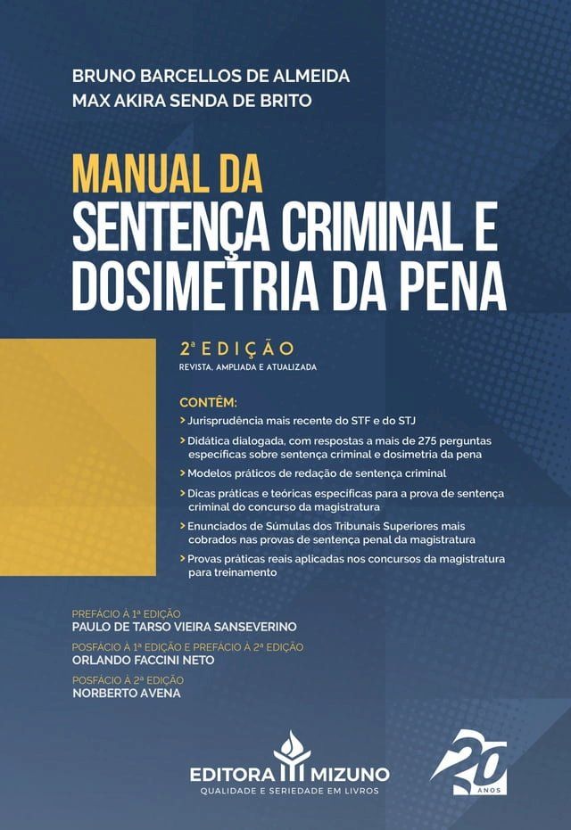  Manual da Sentença Criminal e Dosimetria da Pena(Kobo/電子書)