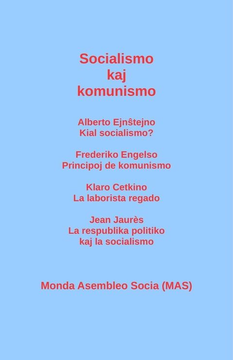 Socialismo kaj komunismo: Alberto Ejnŝtejno: Kial socialismo? Frederiko Engelso: Princi...