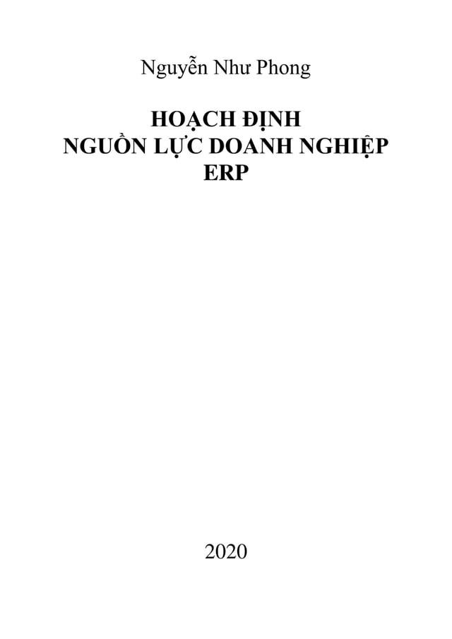  Hoạch định Nguồn lực Doanh Nghiệp ERP(Kobo/電子書)