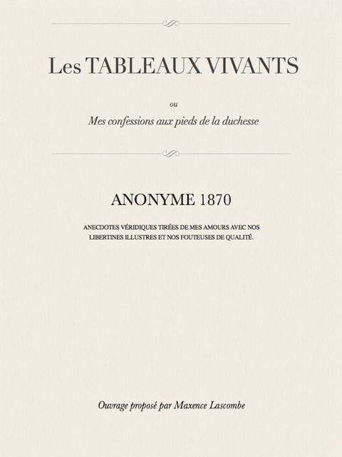 Les Tableaux Vivants(Kobo/電子書)