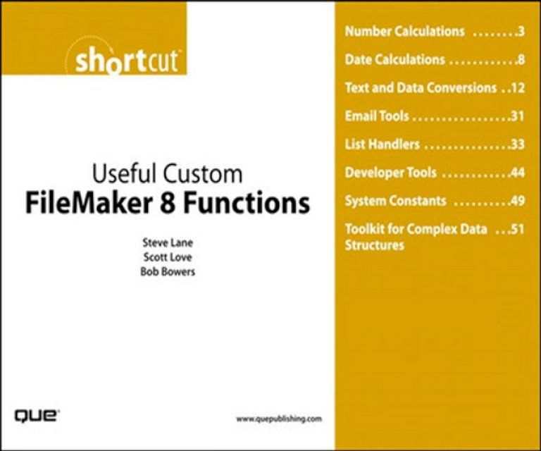  Useful Custom FileMaker 8 Functions (Digital Short Cut)(Kobo/電子書)