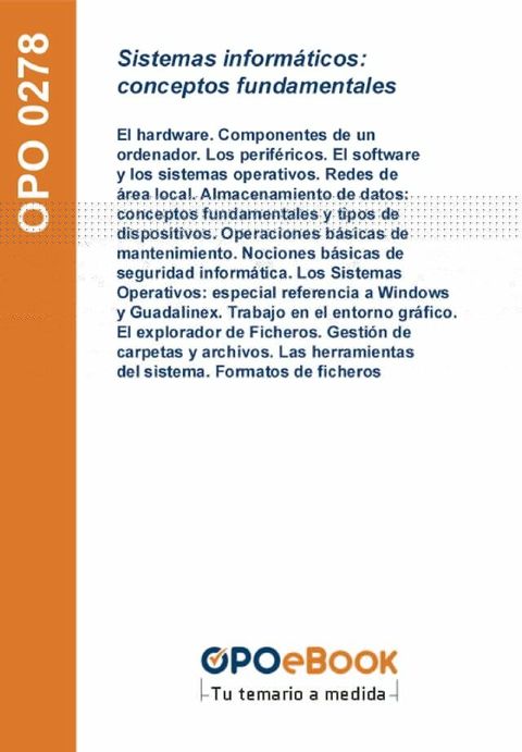 Sistemas informáticos: conceptos fundamentales(Kobo/電子書)