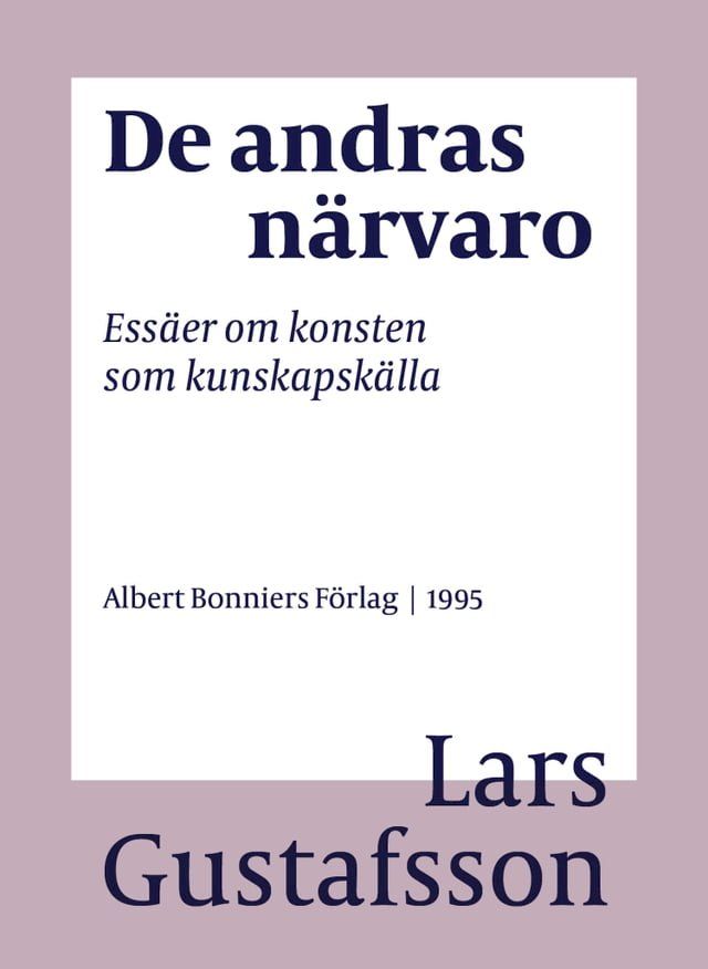  De andras n&auml;rvaro : ess&auml;er om konsten som kunskapsk&auml;lla(Kobo/電子書)