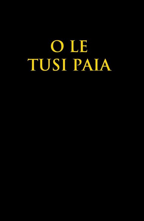 O Le Tusi Paia.(Kobo/電子書)