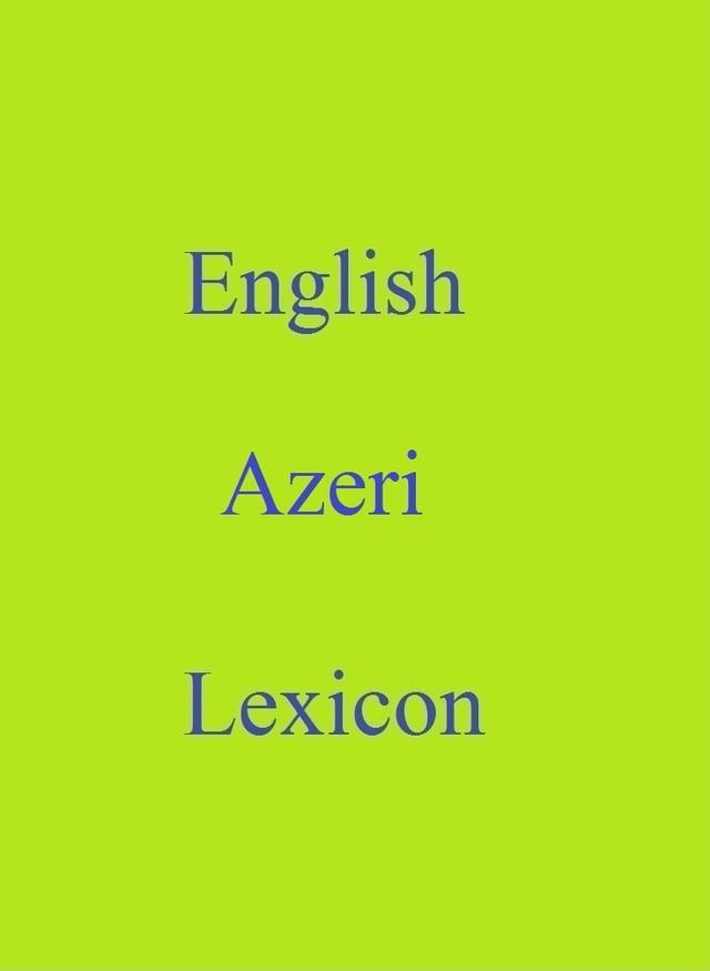  English Azeri Lexicon(Kobo/電子書)