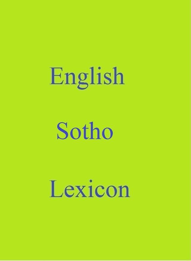  English Sotho Lexicon(Kobo/電子書)