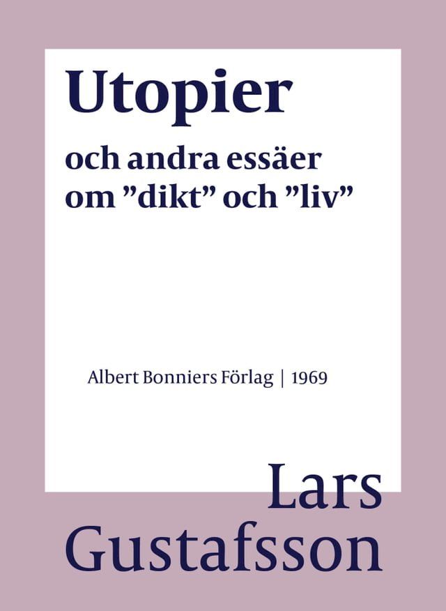  Utopier och andra ess&auml;er om "dikt" och "liv"(Kobo/電子書)