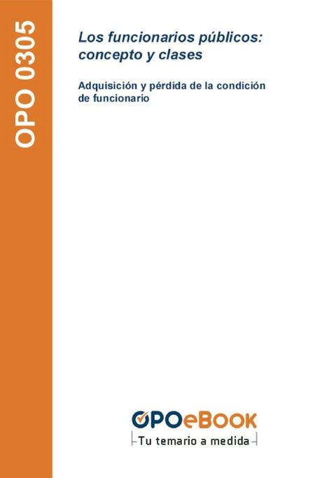 Los funcionarios p&uacute;blicos: concepto y clases(Kobo/電子書)