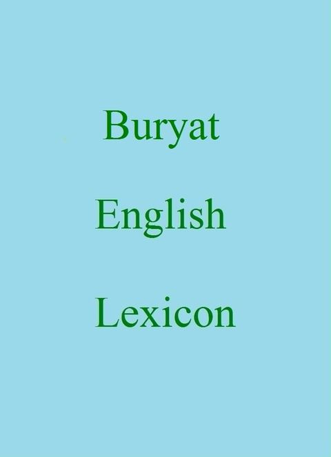 Buryat English Lexicon