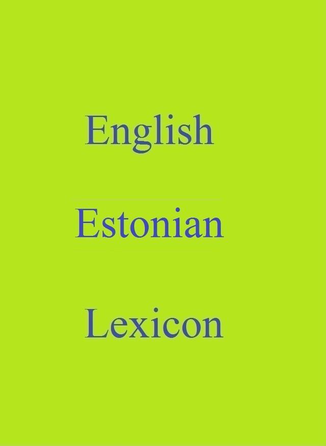  English Estonian Lexicon(Kobo/電子書)