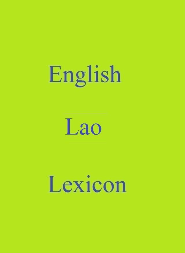  English Lao Lexicon(Kobo/電子書)