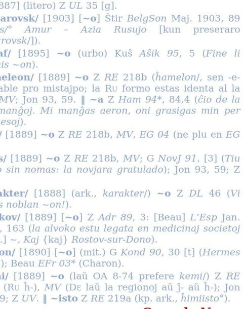 Historia vortaro de Esperanto