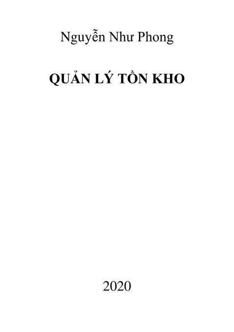 Quản L&yacute; Tồn Kho(Kobo/電子書)