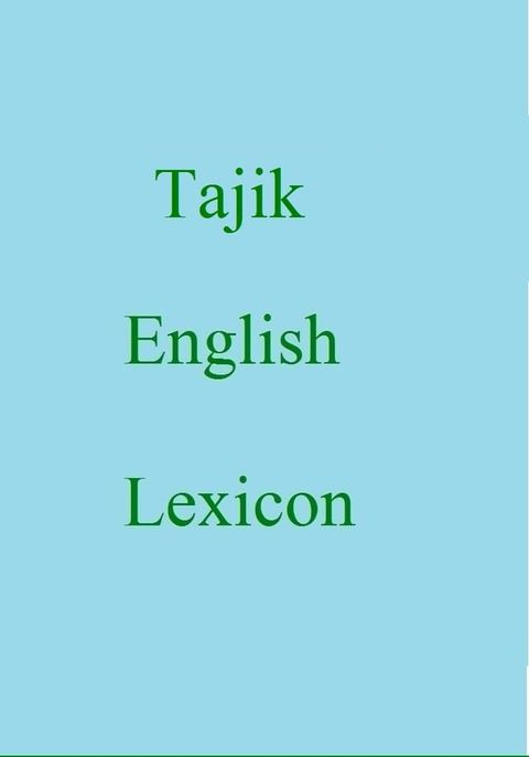 Tajik English Lexicon