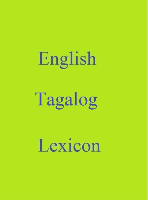 English Tagalog Lexicon(Kobo/電子書)