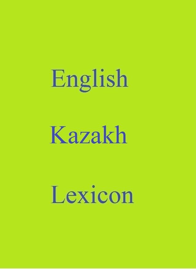  English Kazakh Lexicon(Kobo/電子書)