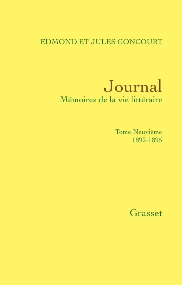  Journal, tome neuvi&egrave;me(Kobo/電子書)