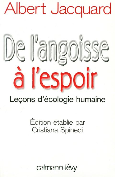 De l'angoisse &agrave; l'espoir(Kobo/電子書)