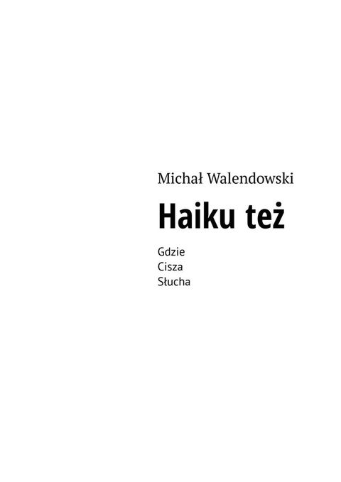 Haiku&nbsp;też(Kobo/電子書)