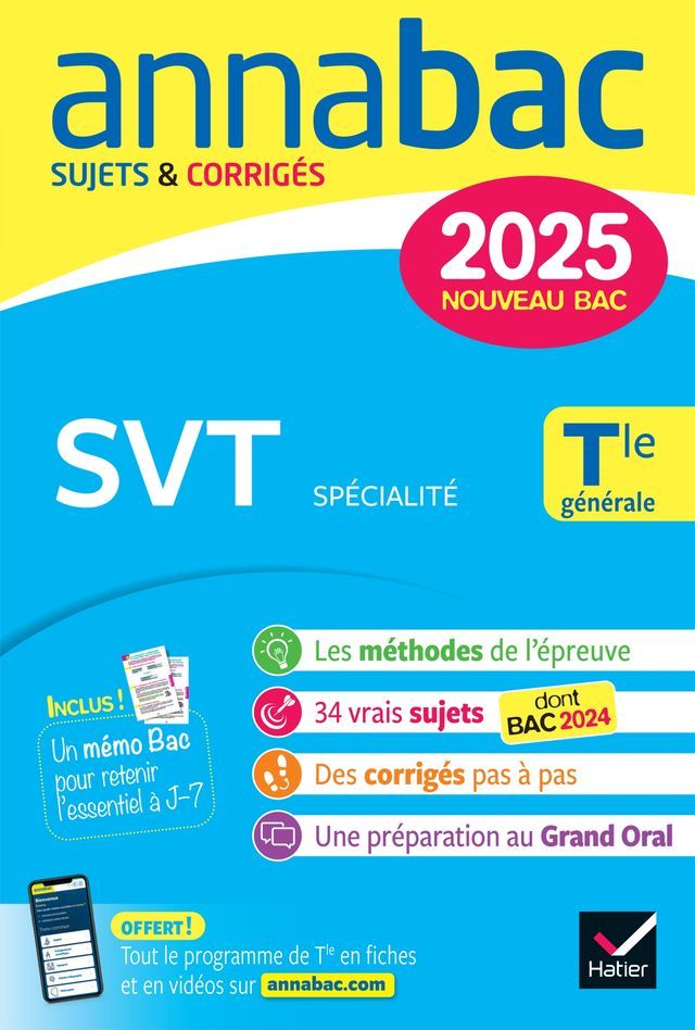  Annales du bac Annabac 2025 SVT Tle générale (spécialité)(Kobo/電子書)