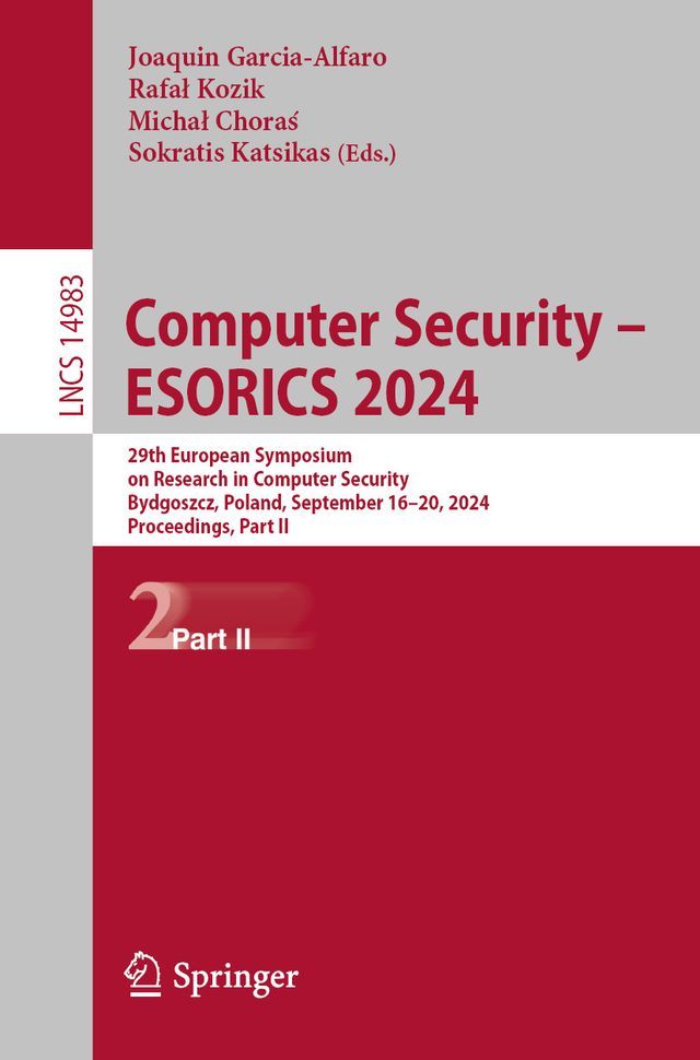  Computer Security – ESORICS 2024(Kobo/電子書)