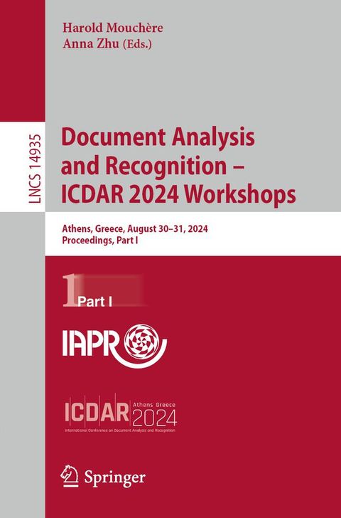 Document Analysis and Recognition – ICDAR 2024 Workshops(Kobo/電子書)