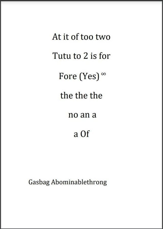  At It of too two Tutu to 2 is for Fore yes the the the no an a a Of(Kobo/電子書)