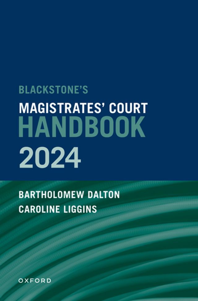  Blackstone's Magistrates' Court Handbook 2024(Kobo/電子書)