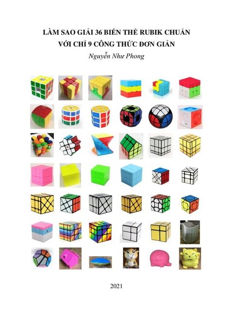 L&agrave;m sao giải 36 biến thể Rubik chuẩn với chỉ 9 c&ocirc;ng thức đơn giản(Kobo/電子書)