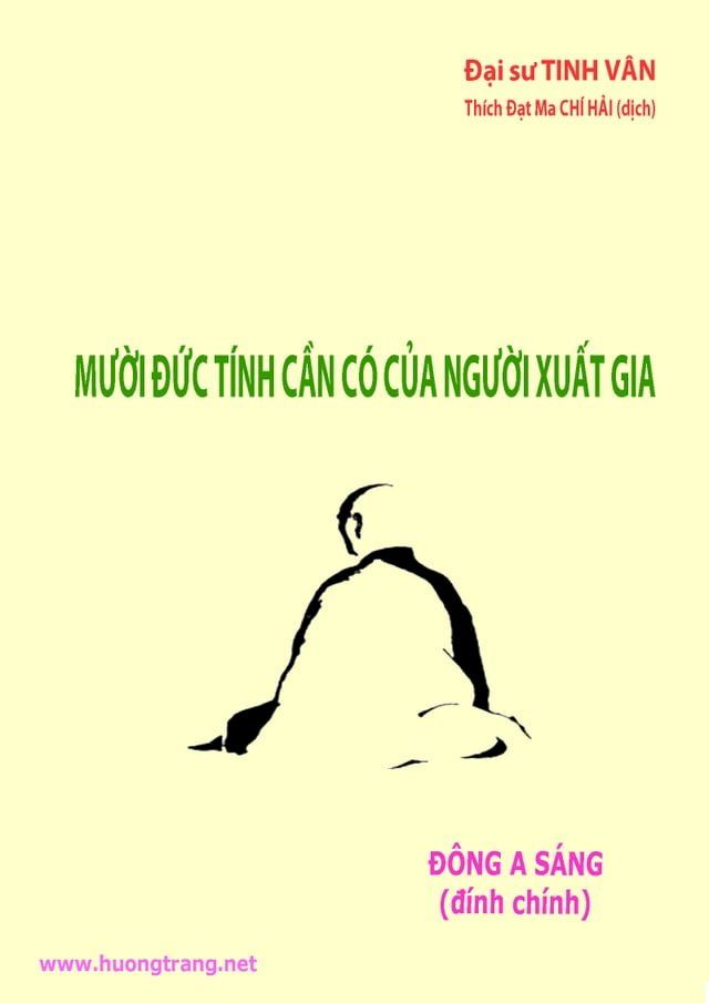  Mười đức t&iacute;nh cần c&oacute; của người xuất gia.(Kobo/電子書)