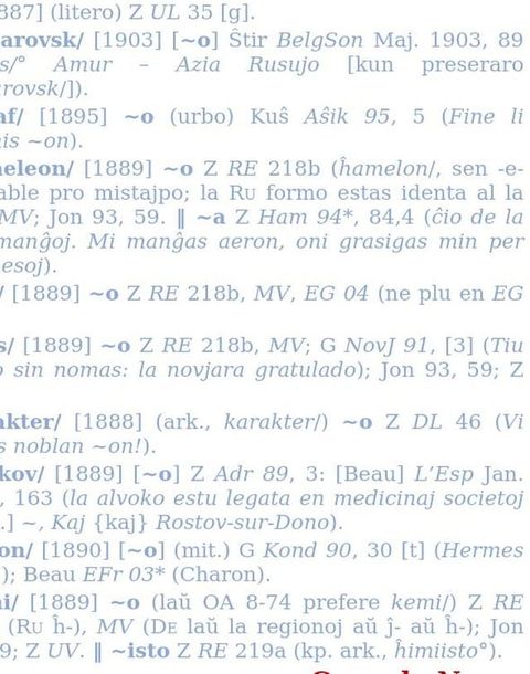 Historia vortaro de Esperanto