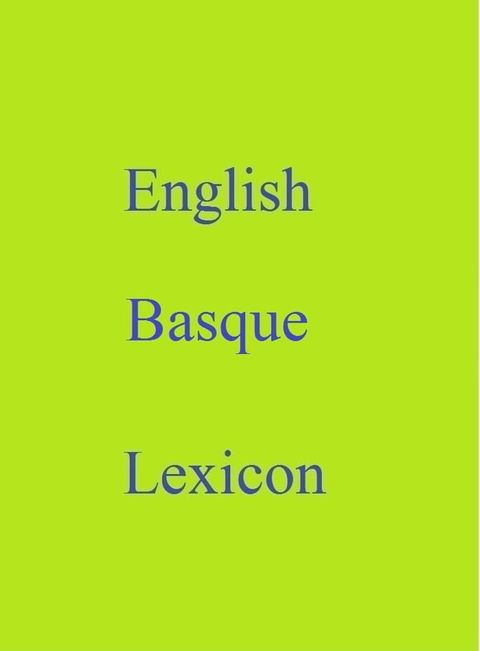 English Basque Lexicon(Kobo/電子書)