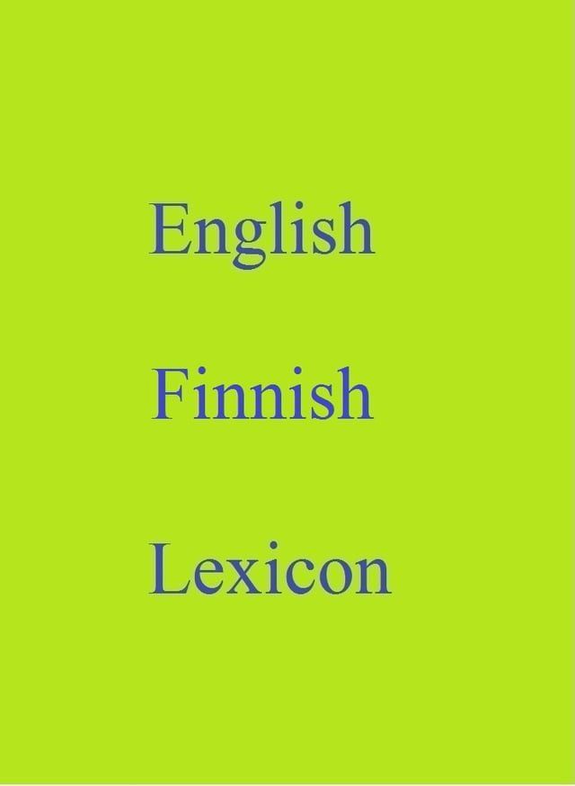  English Finnish Lexicon(Kobo/電子書)