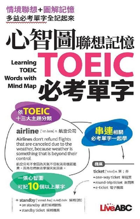 HyRead 心智圖聯想記憶TOEIC必考單字(口袋書)[有聲書](電子書)