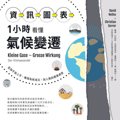 「資訊圖表」1小時看懂氣候變遷：從海平面上升、極端氣候成災，到人類的健康威脅（Pubu電子書）