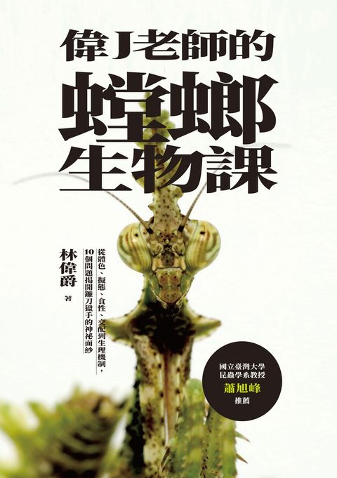 偉J老師的螳螂生物課：從體色、擬態、食性、交配到生理機制，10個問題揭開鐮刀獵手的神祕面紗