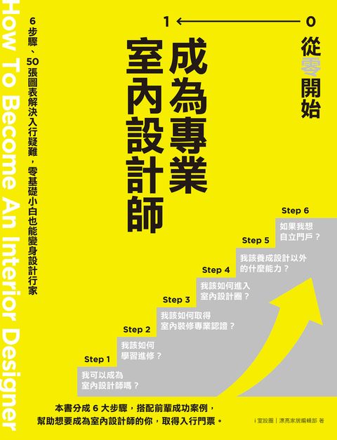 從零開始 成為專業室內設計師：6步驟、50張圖表解決入行疑難，零基礎小白也能變身設計