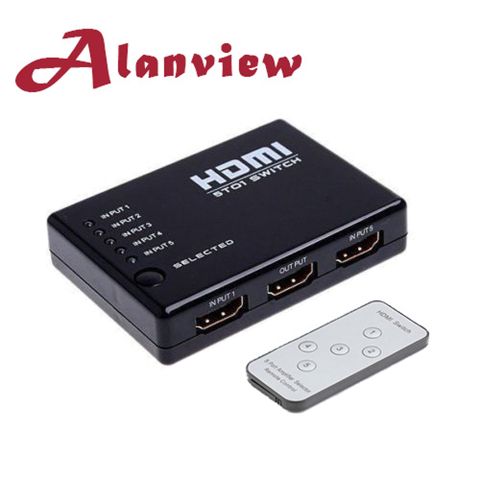 Alanview HDMI 五進一出切換器(附遙控器) (DK305)