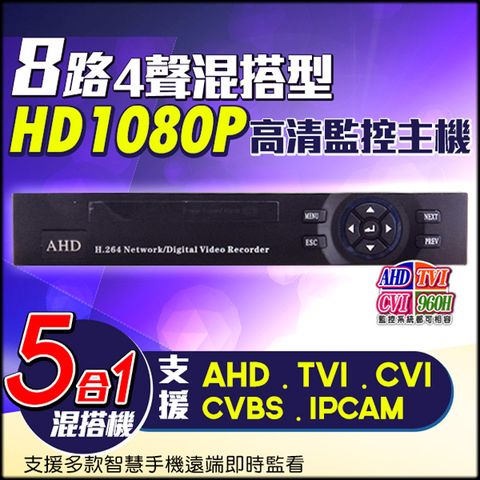 AHD 1080P 8路監控主機