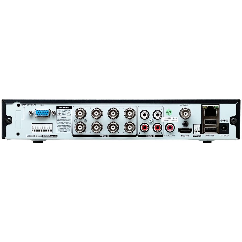 chichiau 奇巧 H.265 5MP 8路8聲同軸音頻 1080P五合一混搭型數位遠端網路監控錄影主機 AVTECH台灣製造DVR 支援5MP/4MP/1080P/720P/IPCAM/類比監視器攝影機