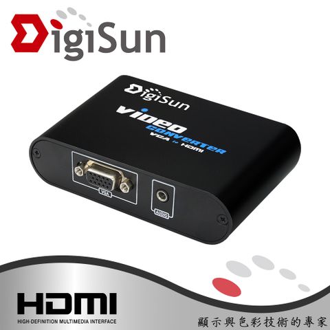 DigiSun 得揚 VH552 VGA + Audio轉HDMI影音訊號轉換器