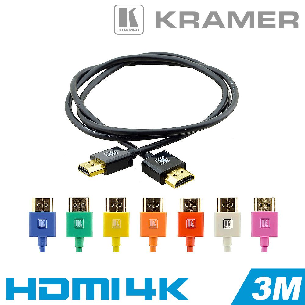 KRAMER PICO 超薄型高速HDMI 線（3M）含乙太網路- PChome 24h購物